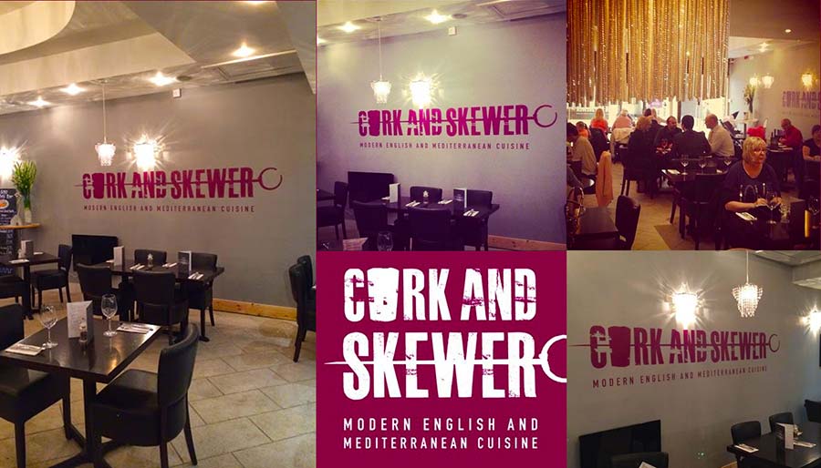 Cork and Skewer - Internal Signage