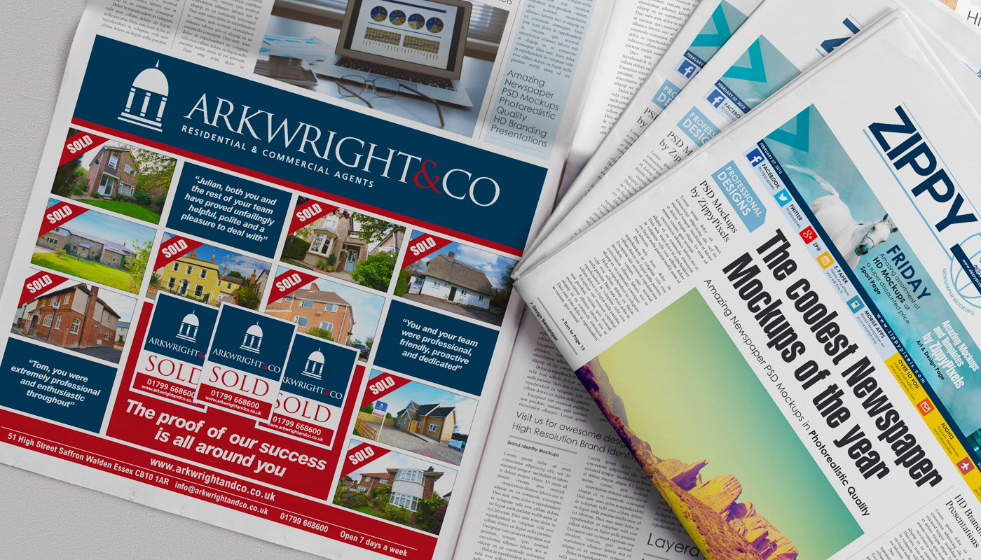 Newspaper Advert - Arkwright & Co
