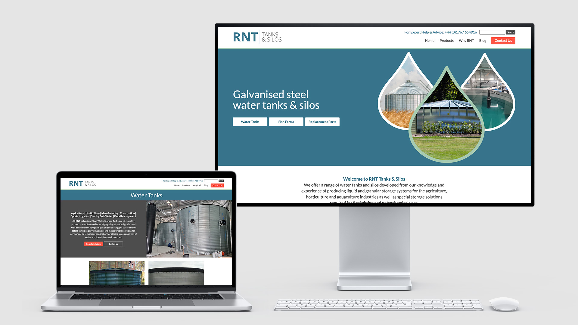 RNT Tanks & Silos WordPress UK Website Design