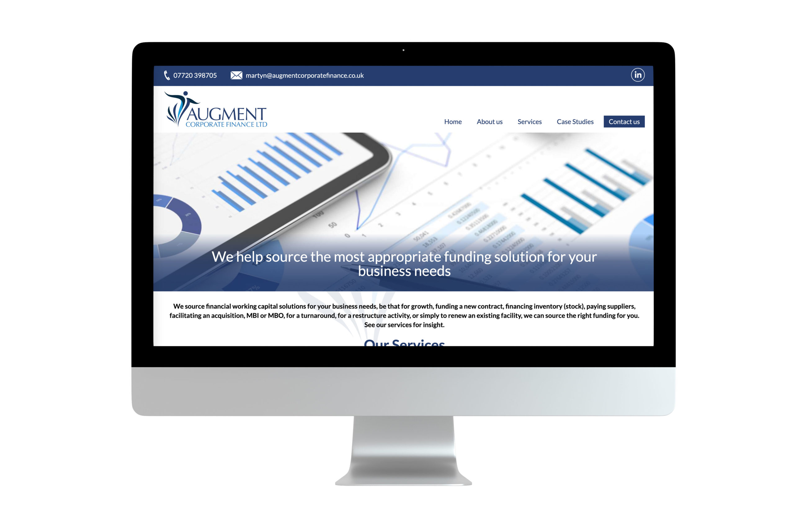 Augment Corporate Finance website rollout