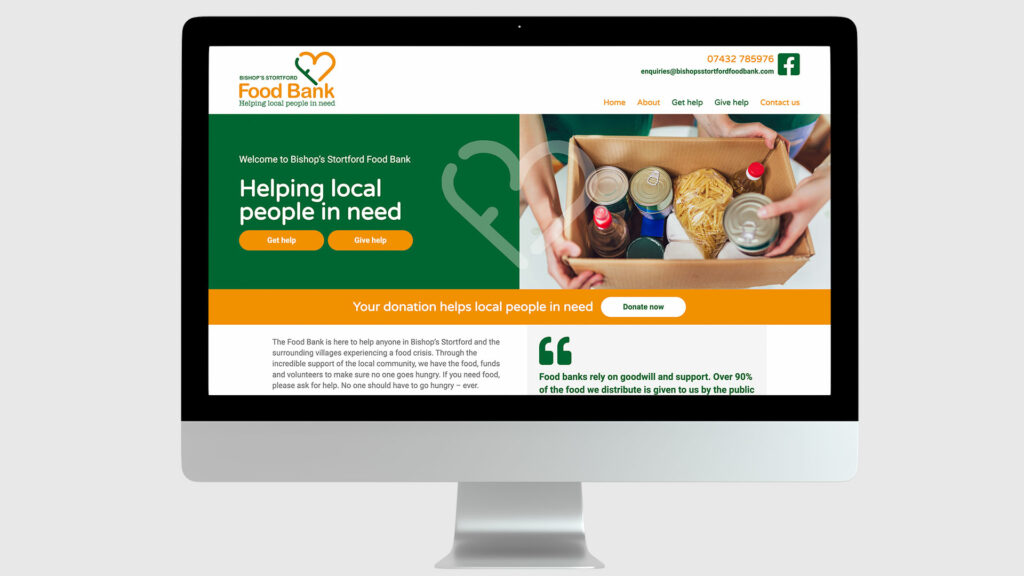 Bishops's Stortford Food Bank Website